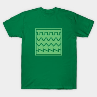 Synthesizer Waveforms Green T-Shirt